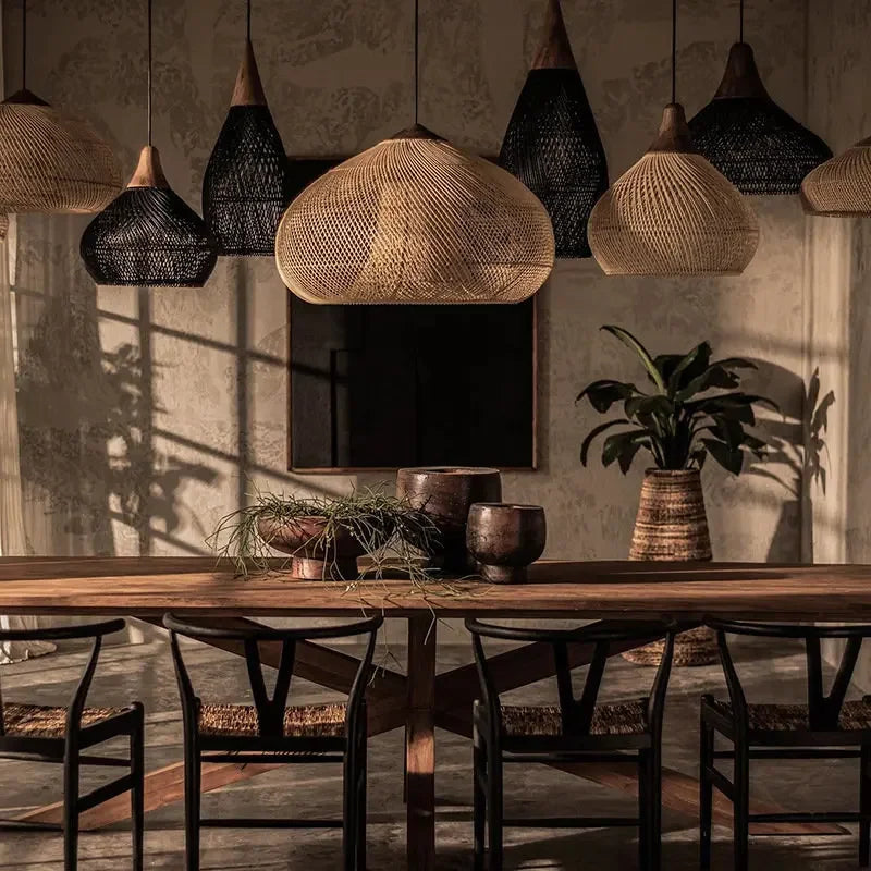 Yin Rattan Pendant Light