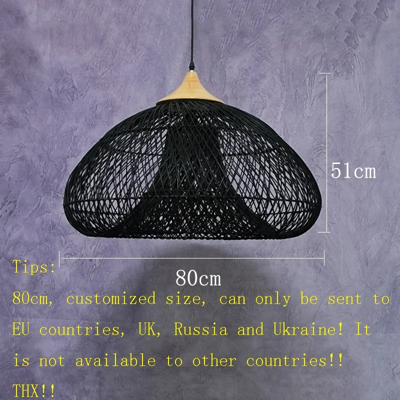 Yin Rattan Pendant Light